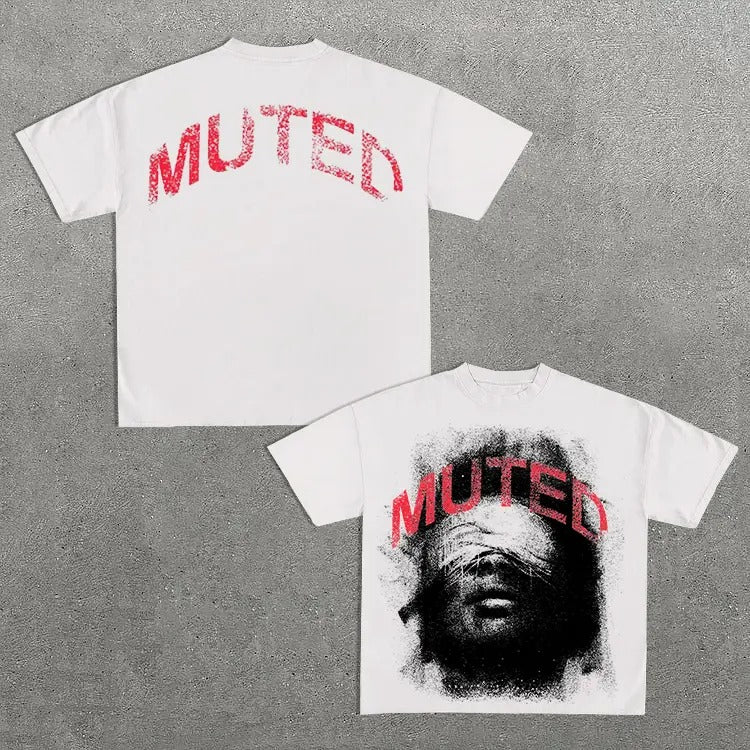 Vintage Muted In Red Graphic Cotton T-Shirt