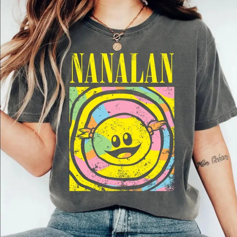 Vintage Nanalan Meme Trending Tshirt,Cartoon Clothing,Retro Peepo Shirt,Who's That Wonderful Girl,Mona Nanalan Could she Be Any Cuter?