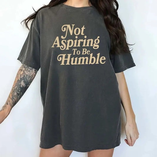 Vintage Not Aspiring Shirt Comfort Colors, Women Empowerment T-shirt, Women's Rights Tops, Girl Power shirt, Soft Fabric Womenswear, Casual Women's Tops