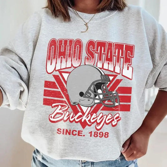 Vintage Ohio Football Sweatshirt, College Football Sweatshirt, Retro Ohio Sweatshirt