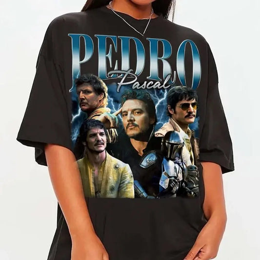 Vintage Pedro Pascal Shirt Retro 90s, Narco Pedro Pascal Fans Gift, shirt, gift for fans, Pedro Pascal Tribute Celebrity Shirt
