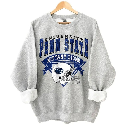 Vintage Penn State Nittany Lions Football Team Unisex Sweatshirt, Graphic State Sweatshirt