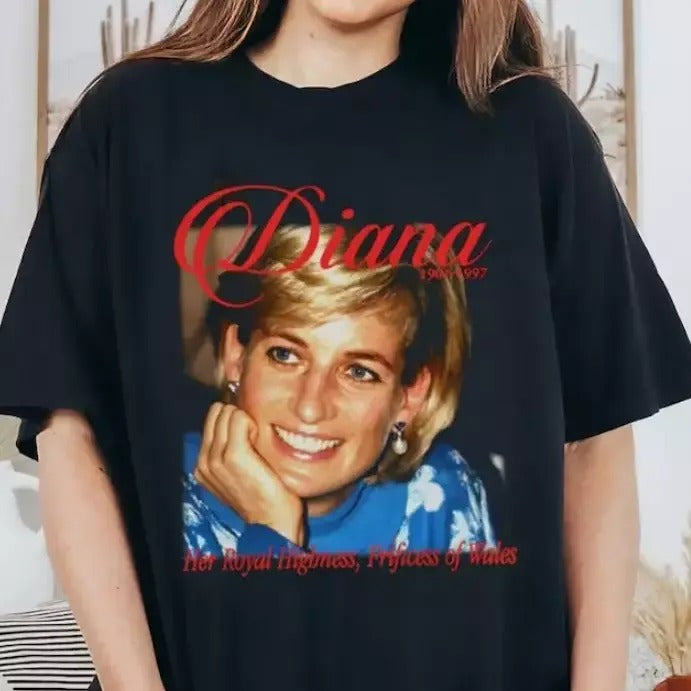 Vintage Princess Diana Shirt Retro Princess Diana Merch Gift For Fans Shirt Streetwear