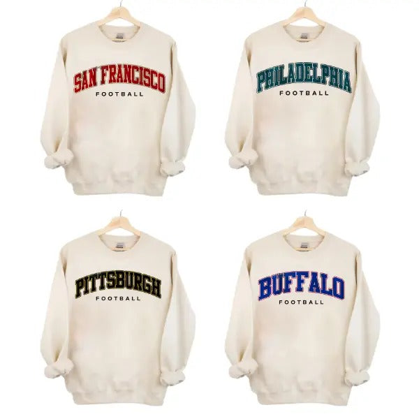 Vintage Sand Football All Team Sweatshirt - Classic For Fans Sport