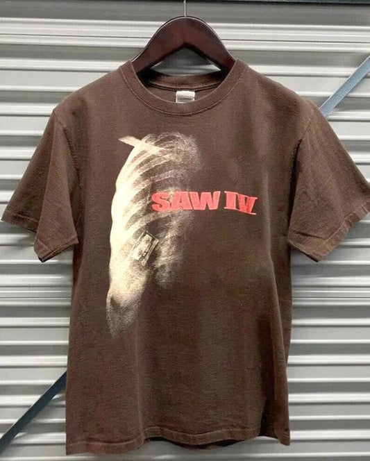 Vintage Saw movie promo T Shirt, SAW Movie Vintage Cotton Menswear