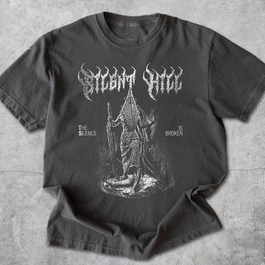 Vintage Silent Hill 2 Pyramid Head Shirt, Retro Horror Game Tee, Distressed Gamer Gift, Vintage Scary Shirt for Men Women, Fan Apparel
