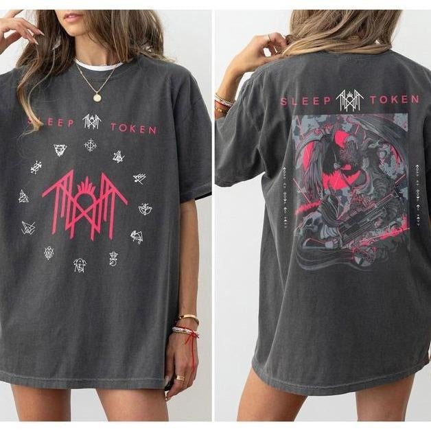 Vintage Sleep Token Double Sides T-shirt Take Me Back To Eden Sweatshirt, Sleep Token Symbol Tee, Sleep Token Tour Merch, Gifts For Fan Men Women Top
