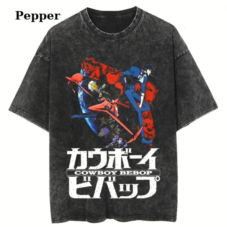 Vintage Space Chase Tee, Debop Shirt, Cowboy Bebop Shirt, Anime Shirt, Anime Merch, Top Shirt Men Women