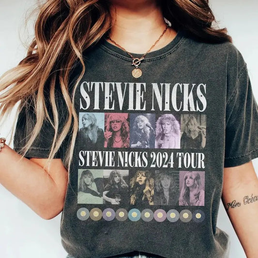 Vintage Stevie Nicks 2024 Tour Shirt, Graphic Stevie Nicks Shirt, Music Tour 2024