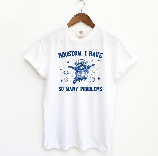 Vintage Style Houston I Have So Many Problems Shirt Funny Crewneck Top