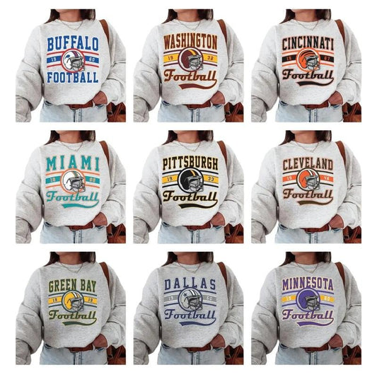 Vintage Sweatshirt  Crewneck, Vintage Team Sweatshirt Sport Gray