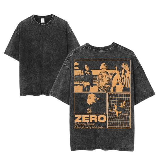 Vintage The Smashing Pumpkins Zero Design Tee, Mellon Collie & The Infinite Sadness, Retro Rock Band Tee, Casual Streetwear, Unisex Cotton Shirt