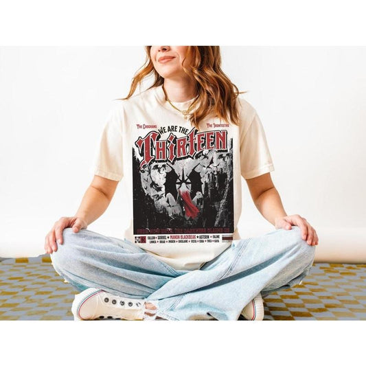 Vintage The Thirteen Band Tee LICENSED Throne Of Glass Merch Manon Blackbeak Shirt Abraxos Wyvern Terrasen Witchling SJM Gift