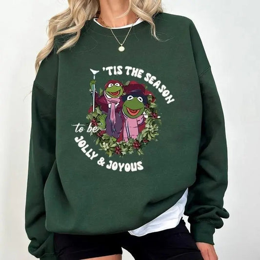 Vintage Tis The Season Shirt, To Be Jolly Muppet Show Christmas Carol Sweatshirt, Funny Cartoon Movie Shirt, Family Christmas Sweatshirt