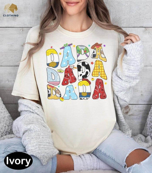 Vintage Toy Dada Shirt, Toy Dad T-Shirt, Toy Lovers Shirt, Retro Daddy Toy Tee, Father's Day Shirt Casual Cotton Comfortable Fit