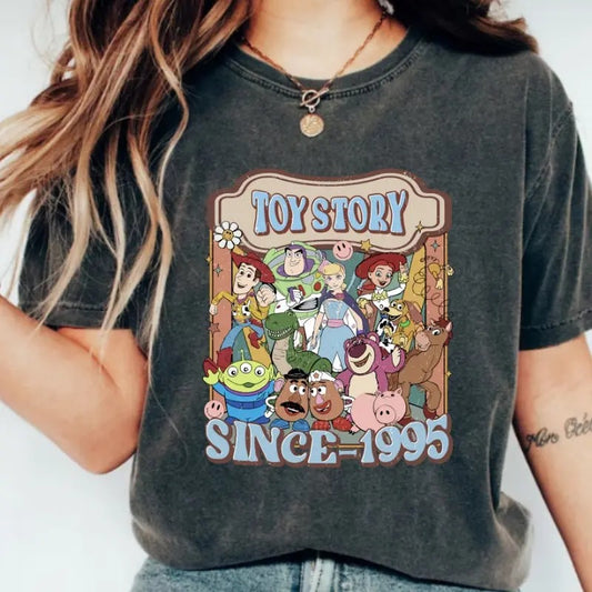 Vintage Toy Story Since 1995 T Shirt Hoodie Sweater toy Story Characters Shirttoy Story Shirt Toy Story Family Shirt Toy Story Birthday Shirt