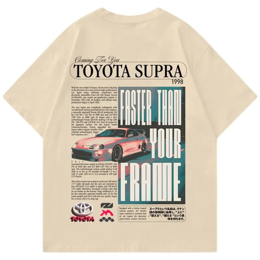 Vintage Toyota Supra Unisex T-shirt, JDM T-shirt, JDM Car Enthusiast T-shirt, Street Racing Shirt, Vintage Car Shirt men  gifts