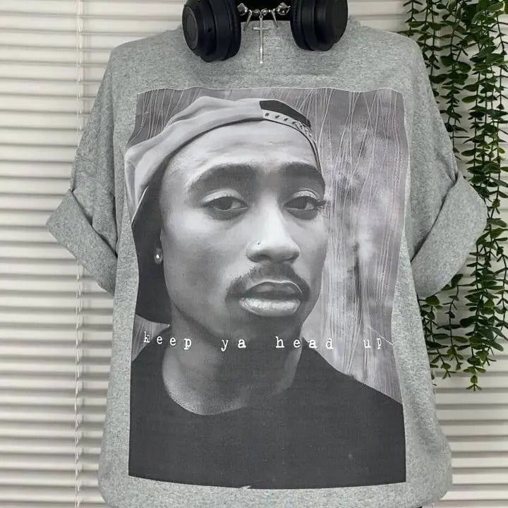 Vintage TuPac Graphic Tee, Tupac Shakur Shirt, 2Pac Shirt, 90s Merch, Rapper Shirt, Hip Hop 90s Legends Shirt, Rapper Merch