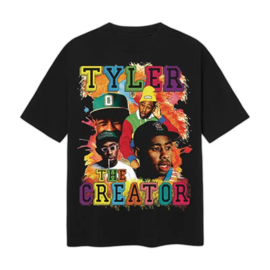 Vintage Tyler The Creator Inspired Graphic Tee Casual Cotton Menswear Top Classic Smooth Underwear Man Tshirt Streetwear Shortsleeve Crewneck