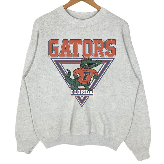 Vintage University of Florida Gators Sweatshirt, Tee, Classic Hoodie for women, for men Cotton Menswear Unisex Mascot Pullover Sweaters Spandex Sport Embroidered Stretch