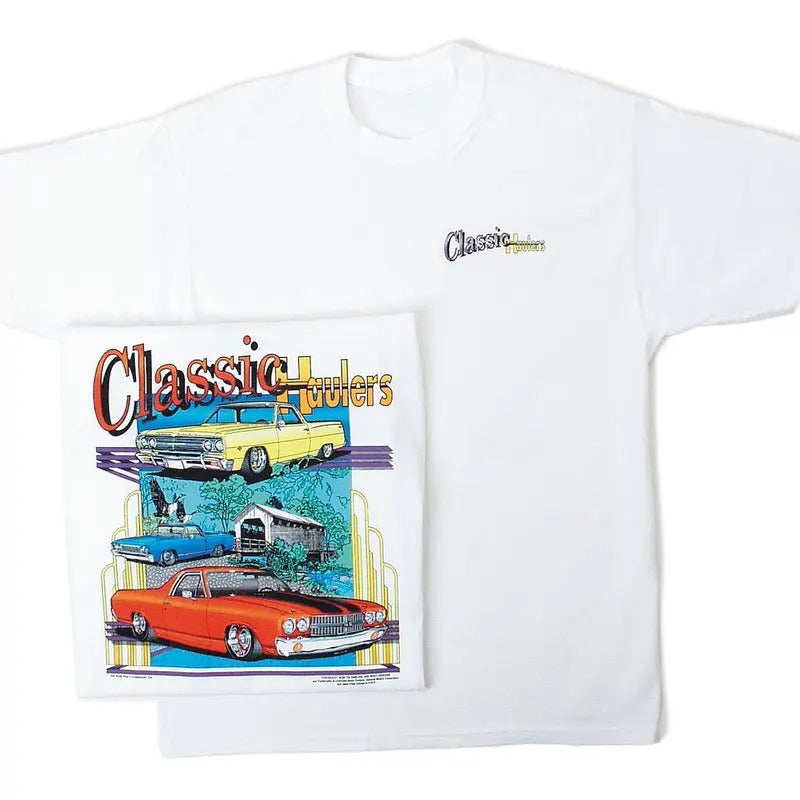 Vintage Vibe 2 Sides El Camino "Classic Haulers" T-Shirt Men's Cotton Tee Old School Tee Gift for Him Classic Car Casual Menswear