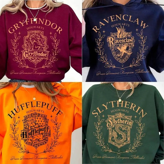 Vintage Wizard House Sweatshirts, Hogwarts House Sweatshirt, HP Wizard School Shirt, Potter Sweater Gift, Harry Magic, Universal Studios Fan