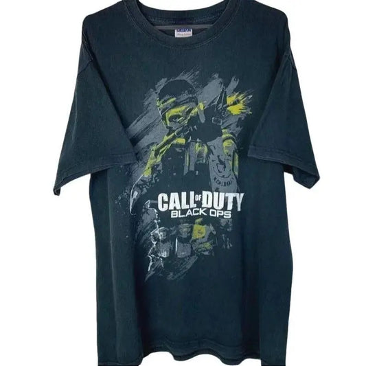 Vintage Y2K T Shirt Graphics Call of Duty Black Ops Vintage game t-shirt graphic  tee