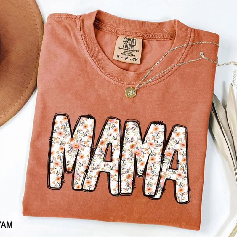 Vintage floral Mama t-shirt, Mama T-Shirt, Strong Woman Shirt, gift for mothers day, Mama tee, Graphic Tee, Women's T-Shirtstyle{n002}2