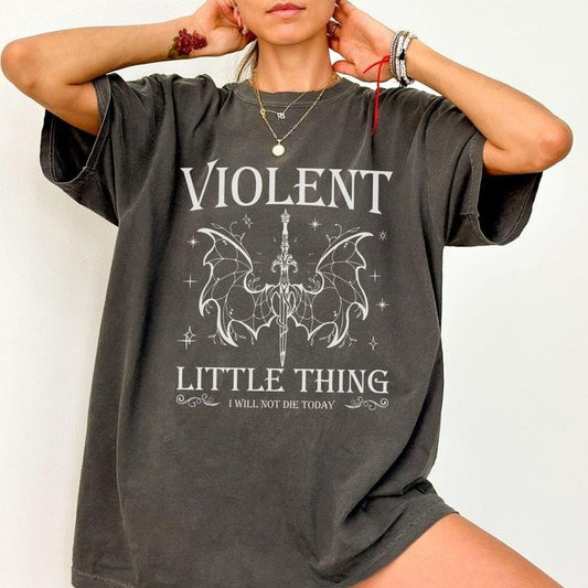 Violent Little Thing, Fourth Wing, Basgiath War College, Iron Flame, Rebecca Yarros, Book Gift, Book Lover, Dragon Shirt, Fantasy Book