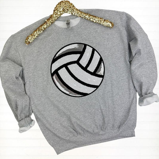 Volleyball Sequin Patch Sweatshirt
