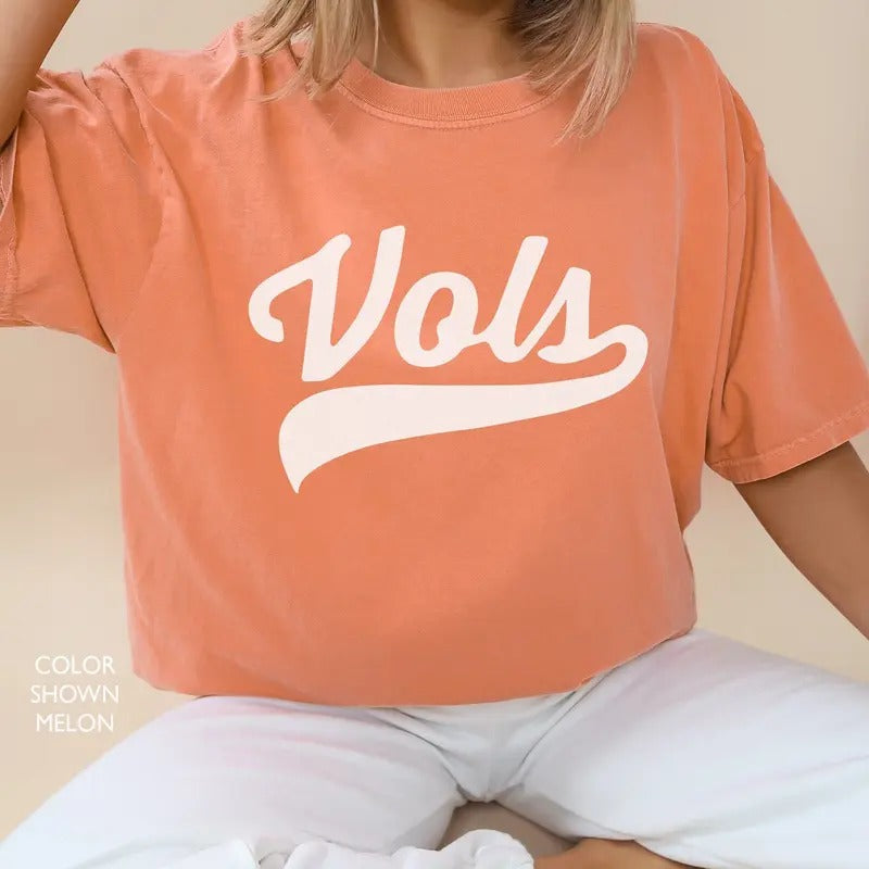 Vols Tshirt Retro Vintage Aesthetic Vols tshirt Tennessee tee Vols Garment Dyed Shirt Tennessee Game Day Unisex Tee
