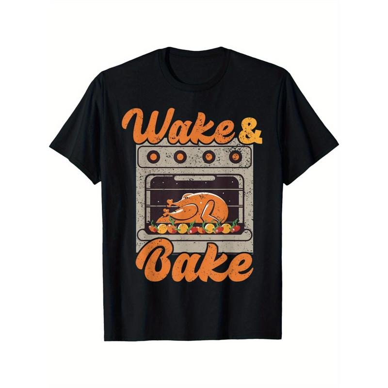 Wake Up Roast Turkey Feast Dinner Chef Funny Thanksgiving Men's T Shirt made in usa