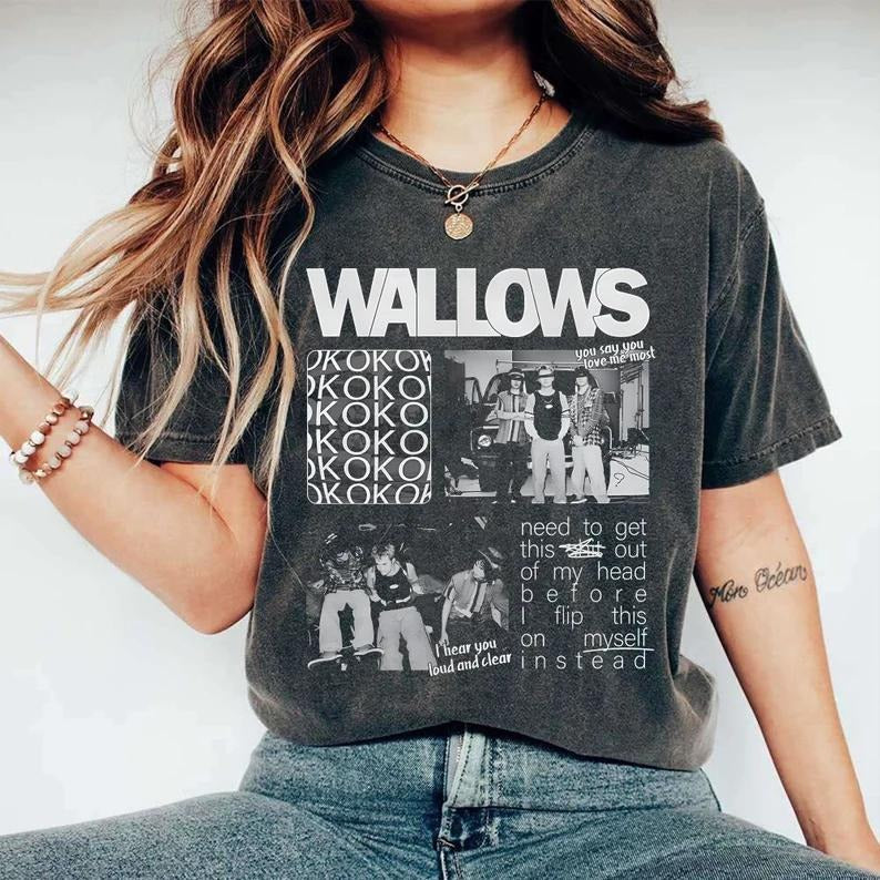 Wallows Retro Y2k Shirt, Wallow Band Unisex Shirt, Gift For Men And Women, Gift For Fans, Nothing Happens, Wallows Tell Me, That It's Overt, Unisex T-Shirt, Gifts For Friend, Short Sleeve Tee Shirt, Gifts For Birthday Fathers Day