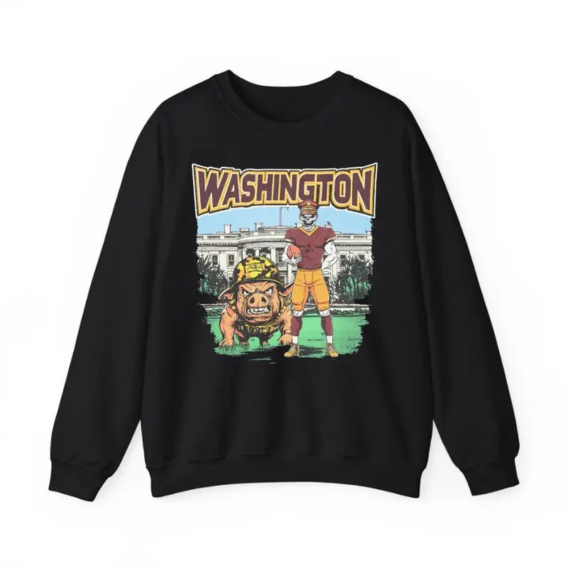 Washington Football Sweatshirt Football Fan Gift, Vintage Football Merch