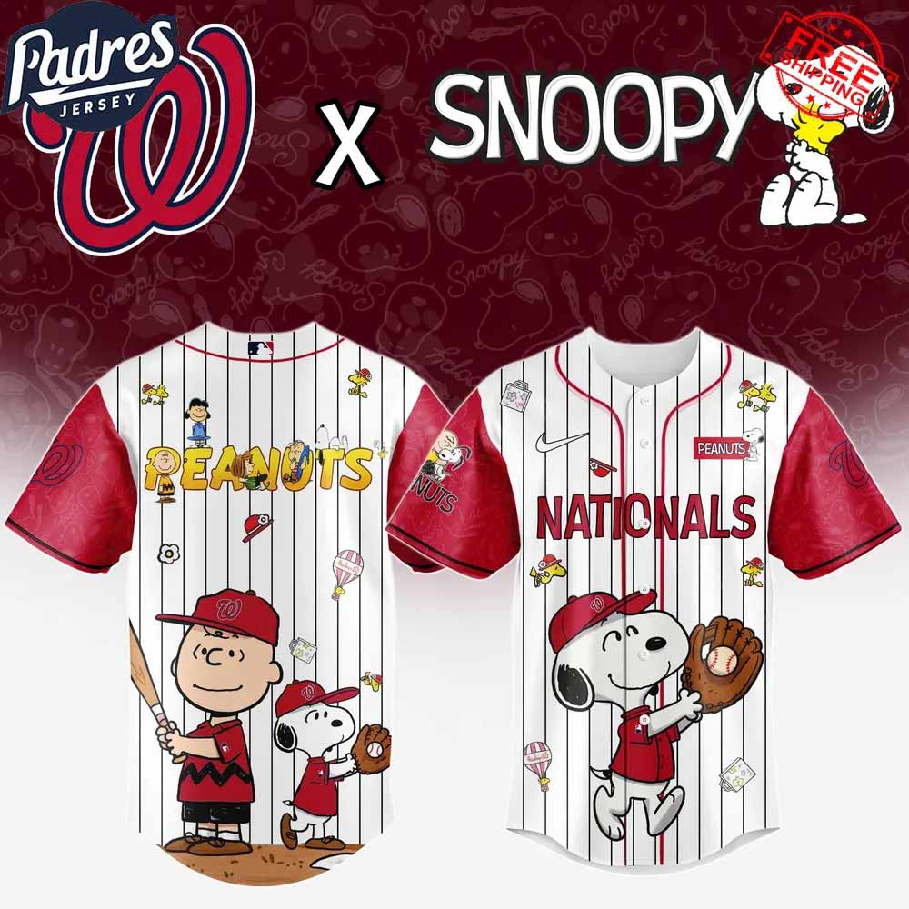 Washington Nationals x Peanuts Night 2025 Limited Edition Baseball Jersey - Padres Jersey Oasis: Elevate Your Baseball Style Game
