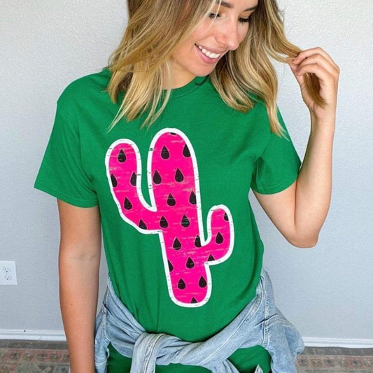 Watermelon Cactus Graphic Tee