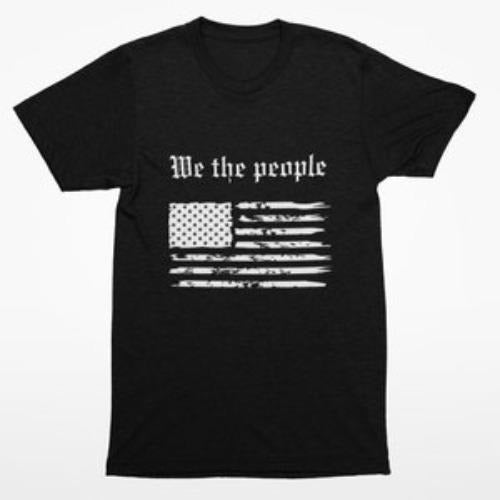 We the People T-Shirt, American Flag T-Shirt, America Tee,American flag graphic T-Shirt, Flag Tee, USA Lover Gift Made in USA