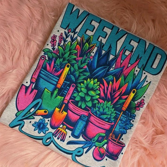 Weekend Plants Funny Graphic Tee Loose fit