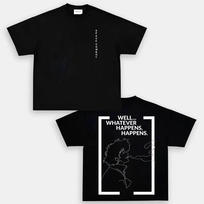 Well... Whatever Happens, HappensWell... Whatever Happens, Soft Cotton Unisex Retro Anime Tee Shirt Anime Graphic Tee Anime Fan Gift Gift for Him Gift For Her Vintage Y2K Hoodie Sweatshirt