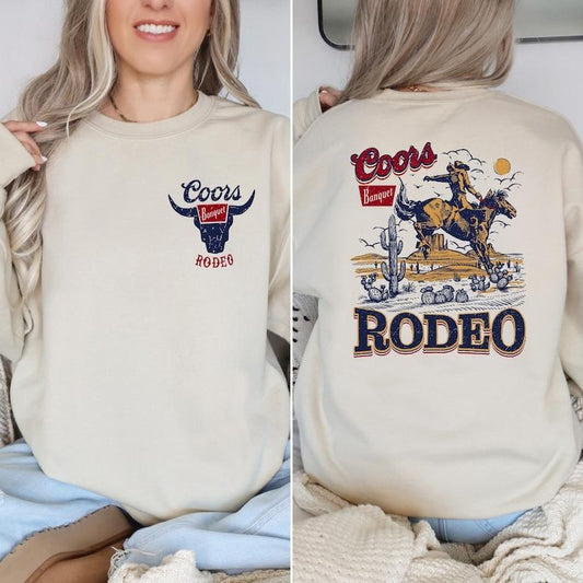 Western Cowboy T-Shirt, Vintage 90s Graphic Western Shirt, Retro Coors Tee, Rodeo Oversize Cowboy Shirt, Wild West Gift  T-shirt, sweater  Hoodie
