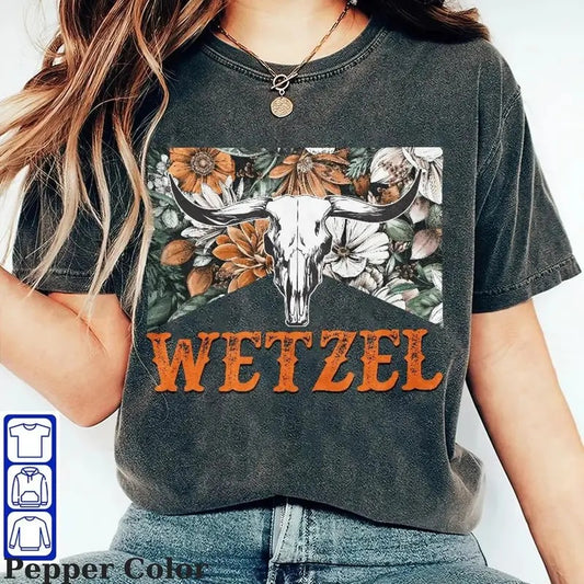 Wetzel Bullhead T-shirt, Wetzel Country Music shirt, Western Graphic Tee, Wetzel Album Sweatshirt, Wetzel Gift Lover, Wetzel Tour Merch