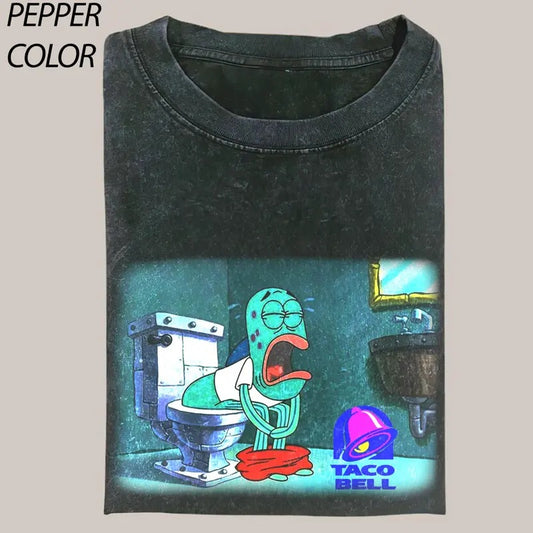 What Happens When You Eat Taco Bell Vintage Graphic T-Shirt, Funny Meme Unisex Tee, Funny Shirts For Friends, Y2k Unisex Baggy Shirt, Meme Shirts