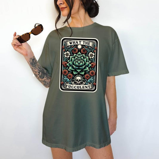 What The Facc#@ent - T-Shirt, Unisex T-Shirt, Funny Graphic Tarot Tee, Comfortable Shirt, Dark Humor