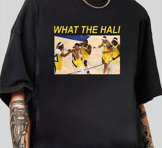 What The Hali Tyrese Haliburton  T-Shirt Trendy Fit Retro 90s Vintage Bold T-Shirt for Night Out Vibes