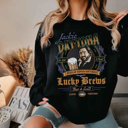 What We Do In The Shadows Shirt, Jackie Daytona Regular Human Bartender Lucky Brews Shirt