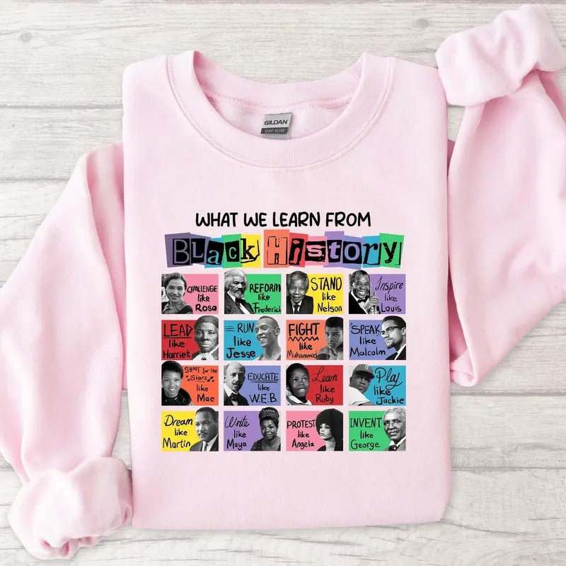 What We Learn From Black History Shirt, Black Lives Matter Shirt, Black History Month, Human Rights Shirt, BLM Sweatshirt 74O8B
