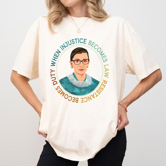 When Injustice Becomes Law Resistance Becomes Duty Comfort Colors Shirt, Social Justice T-shirt, Human Rights Tee, Activist Clothing