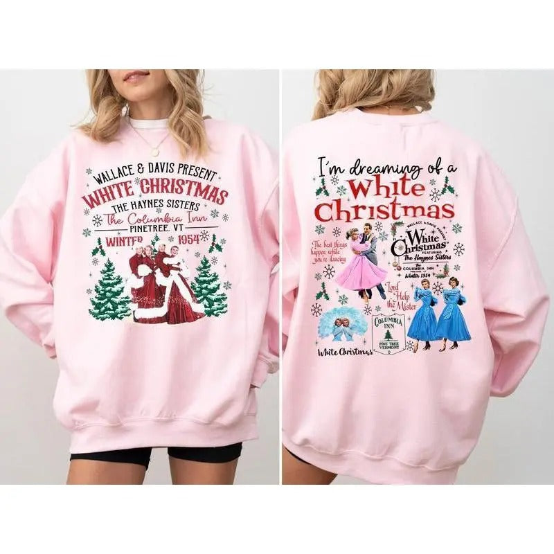 White Christmas Movie 1954 Shirt, Haynes Sisters Sweatshirt, Columbia Inn Shirt, Funny Xmas Tee, Gift For Winter Season, Holiday Gift