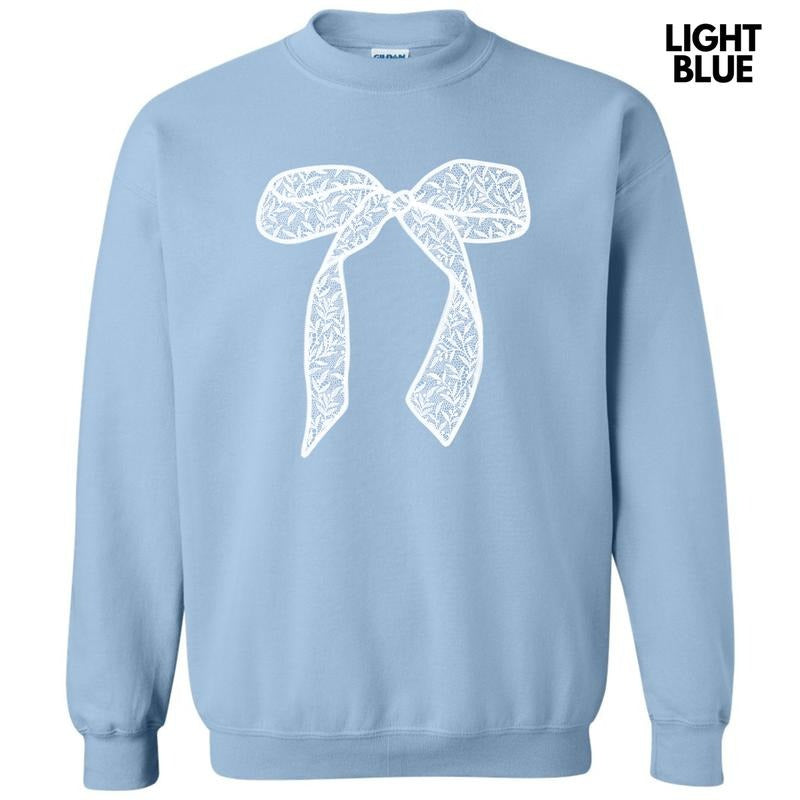 White Lace Bow Sweatshirt 'NLB'