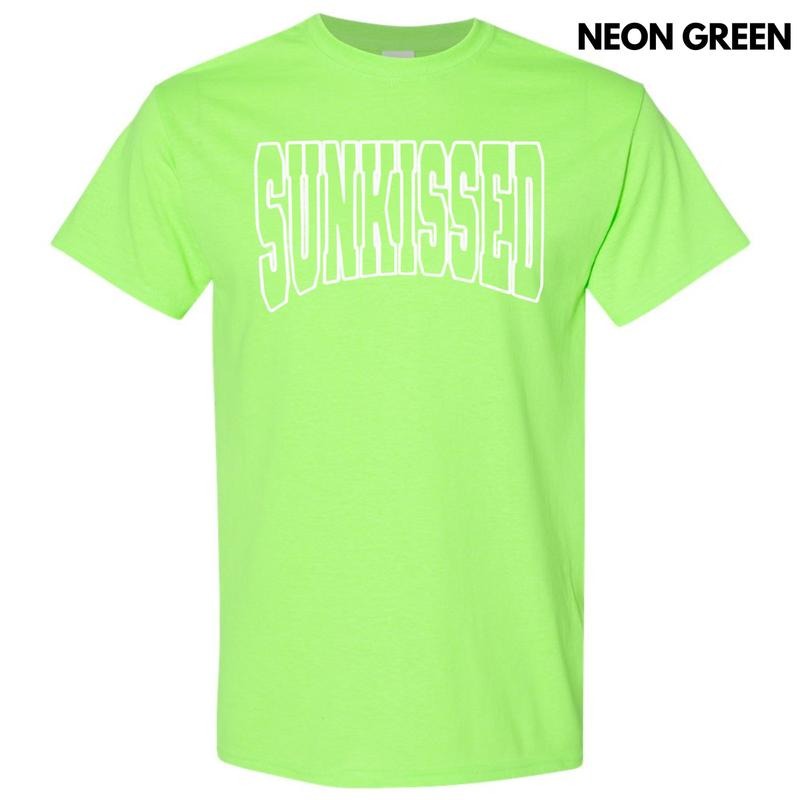 White Sunkissed Puff Gildan Short Sleeve T-Shirt